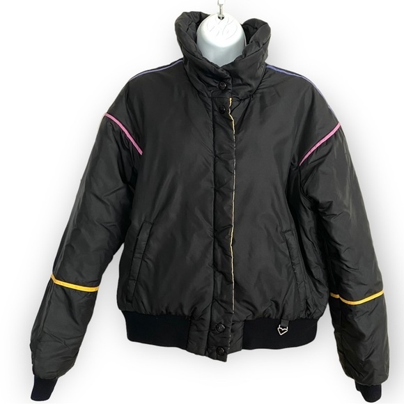 Obermeyer Black Puffer Ski Winter Coat Girls 14 Outerwear Snowboarding Jacket - Picture 1 of 15